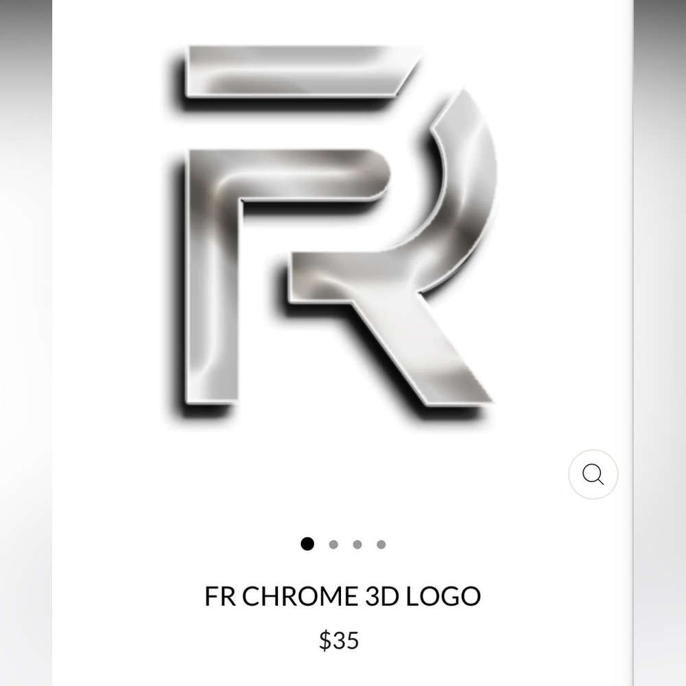 FKN Rich 3D chrome logo sticker